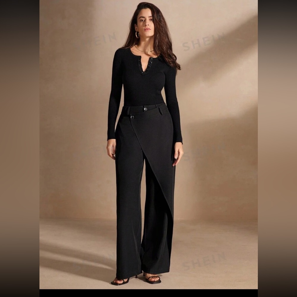 Nwt Anewsta Asymmetrical Solid Color Casual Strai… - image 5